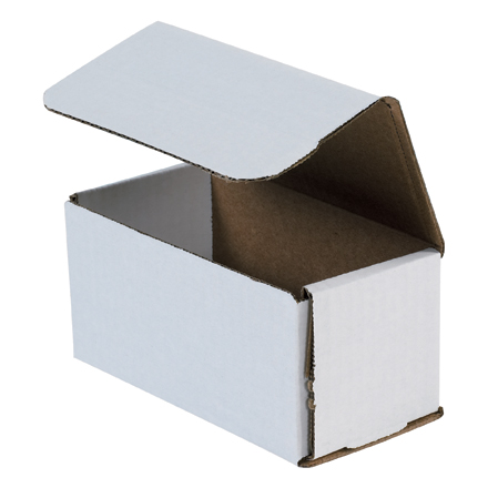 6 x 3 x 3" White Corrugated Mailers