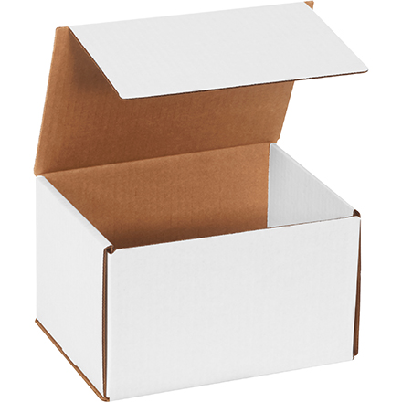 8 x 6 x 5" White Corrugated Mailers