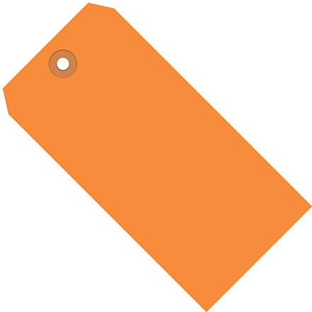 4 <span class='fraction'>3/4</span> x 2 <span class='fraction'>3/8</span>" Orange 13 Pt. Shipping Tags